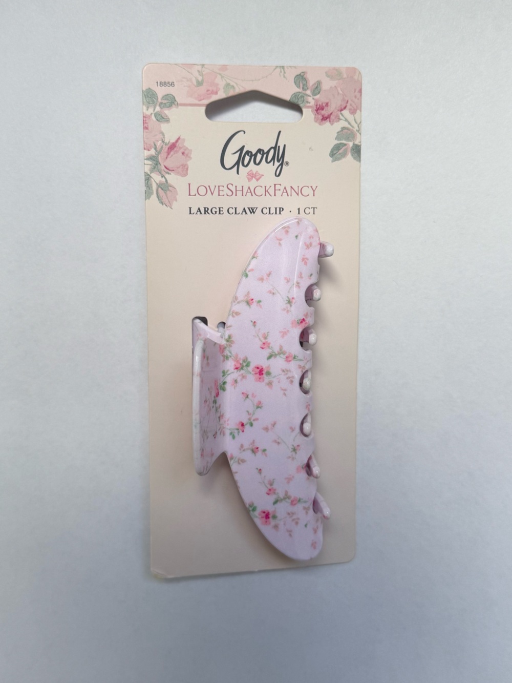 LoveShackFancy Goody Pink Floral Claw Clip